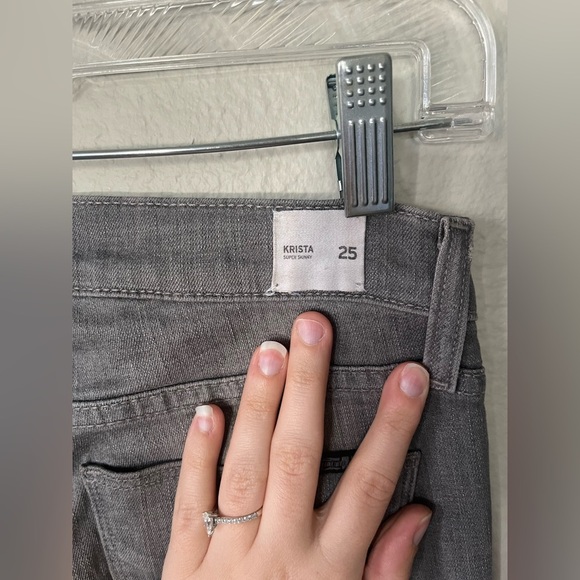 Hudson Krista Super Skinny Jeans in Gain Grey Women’s Size 25 - Picture 8 of 16